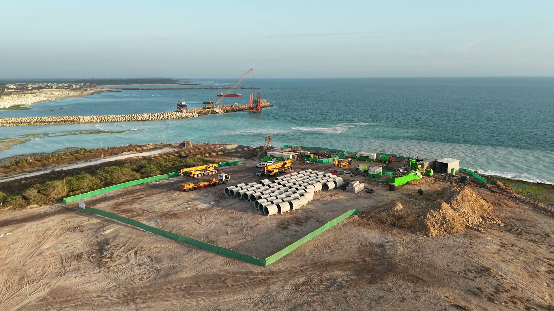 TESPL drilling operations at a trenchless engineering project site